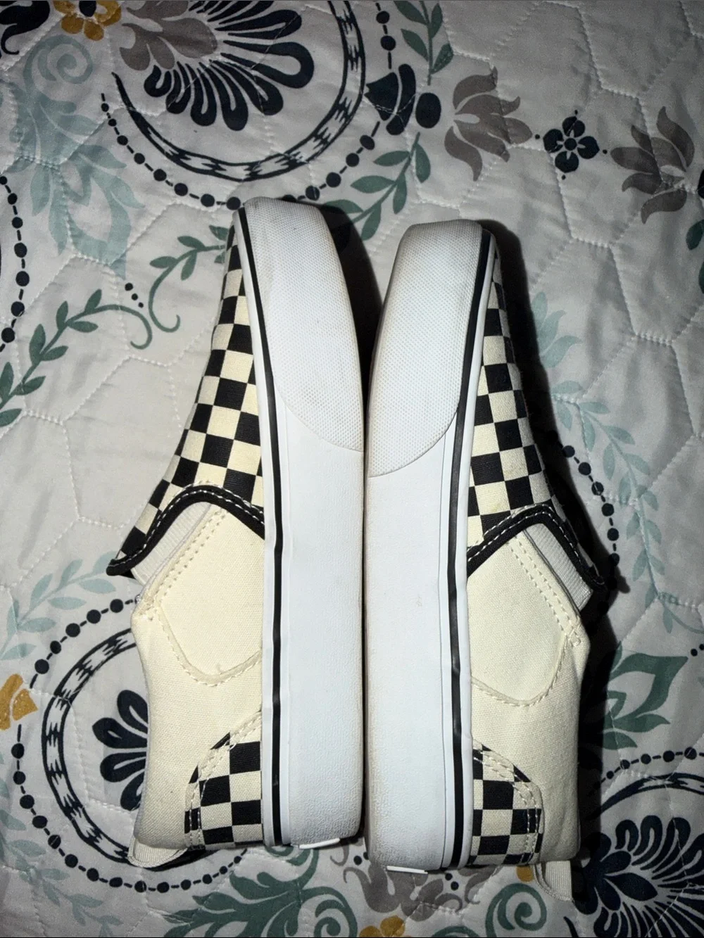Vans Kids Checkerboard Slip-On - Black & Cream